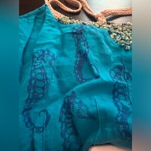 Free People Seahorse jeweled top